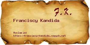 Franciscy Kandida névjegykártya